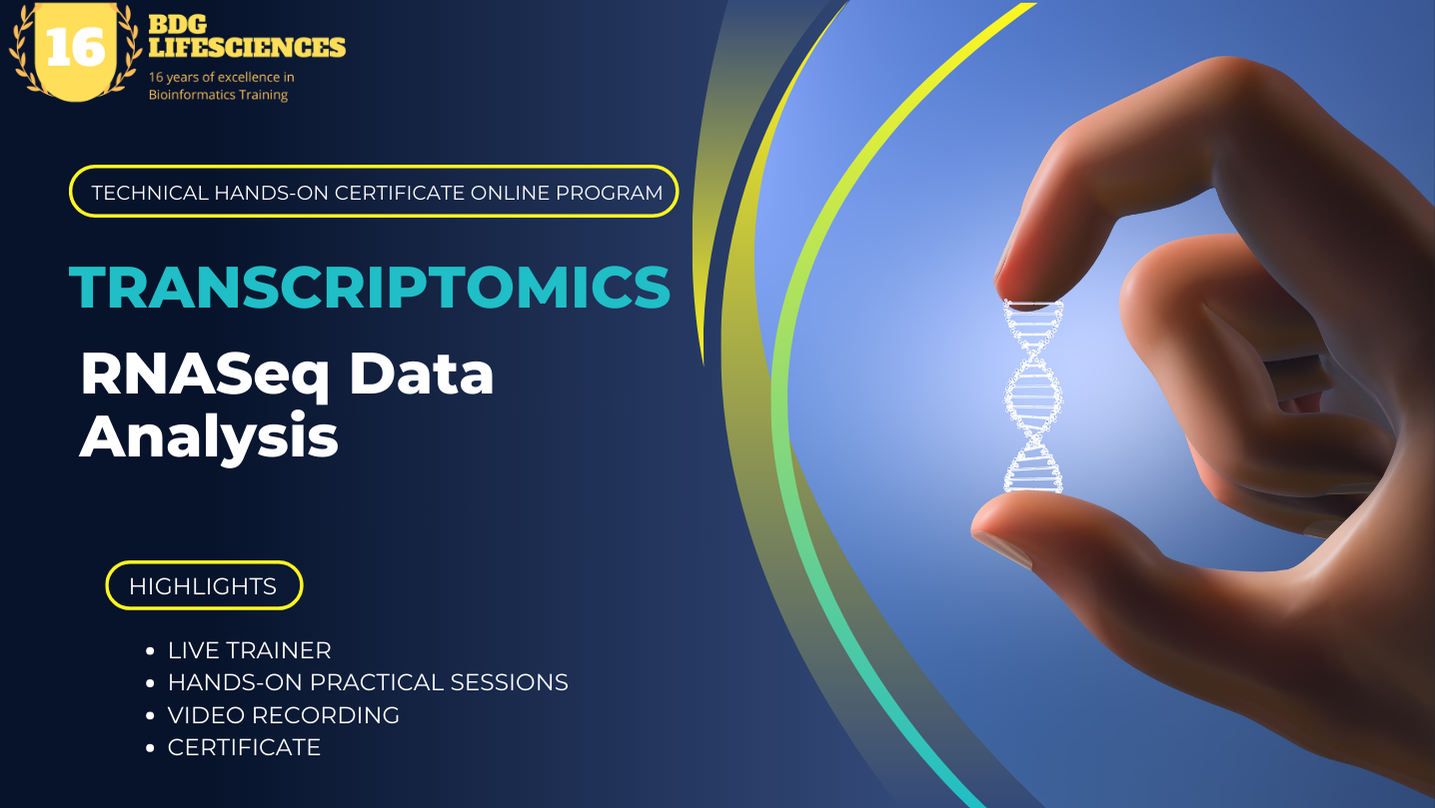 Transcriptomics & RNA-Seq Data Analysis Certificate Workshop Online